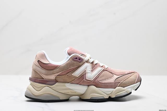 公司级New Balance 9060系列 新百伦 复古休闲运动慢跑鞋 鞋面大身由空间双格及磨砂鞋面拼接而生 夏日氛围拉满 采用大面积网眼以及麂皮材质覆盖鞋身