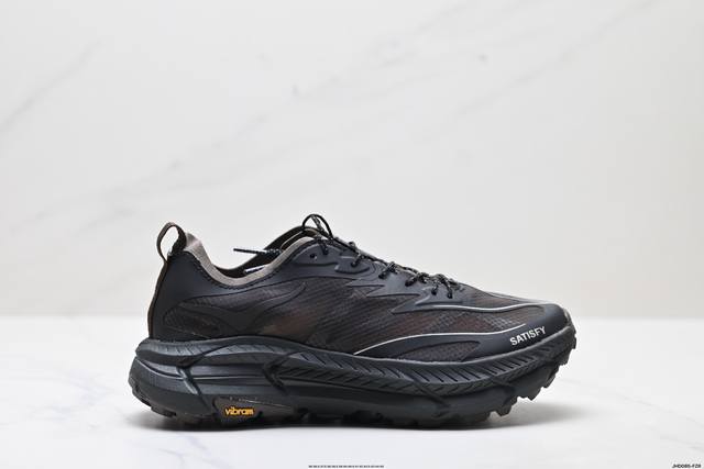 公司级Satisfy X Hoka Running Mafate Trail 全新配色 网面透气 运动鞋 此球鞋继承了Hoka的经典越野鞋型Mafate Spe