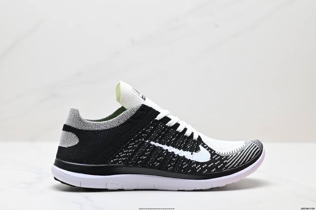 公司级耐克Nike Free 4.0 Flyknit 赤足4.0 轻跑鞋 质感新焕升级 专为短打跑造 鞋如面袜般子柔贴软合 结合性弹沙线 赋双予足众出的紧包密覆