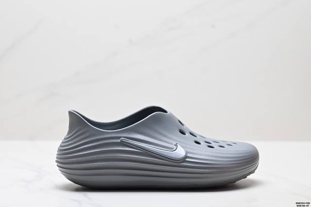 公司级Nike Reactx Rejuven8 耐克 简约舒适 洞洞鞋 由兼具轻便性和耐用性的Eva泡沫打造 拖鞋的外观十分吸引人 融合了舒适与时尚的元素 延续