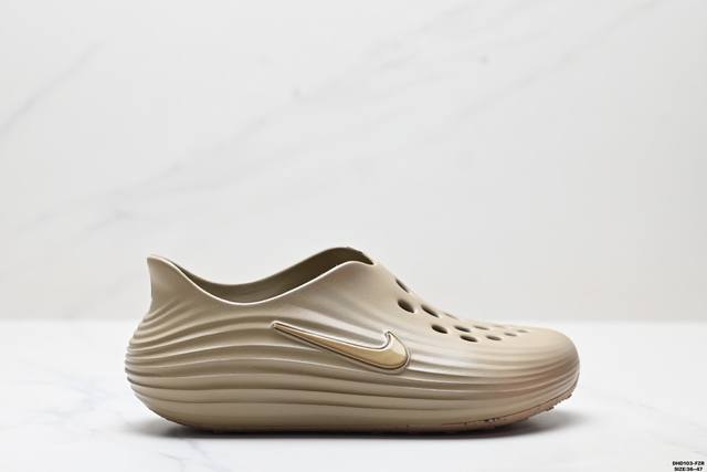 公司级Nike Reactx Rejuven8 耐克 简约舒适 洞洞鞋 由兼具轻便性和耐用性的Eva泡沫打造 拖鞋的外观十分吸引人 融合了舒适与时尚的元素 延续