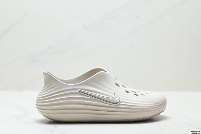 公司级Nike Reactx Rejuven8 耐克 简约舒适 洞洞鞋 由兼具轻便性和耐用性的Eva泡沫打造 拖鞋的外观十分吸引人 融合了舒适与时尚的元素 延续