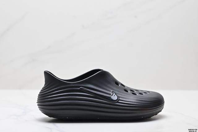 公司级Nike Reactx Rejuven8 耐克 简约舒适 洞洞鞋 由兼具轻便性和耐用性的Eva泡沫打造 拖鞋的外观十分吸引人 融合了舒适与时尚的元素 延续