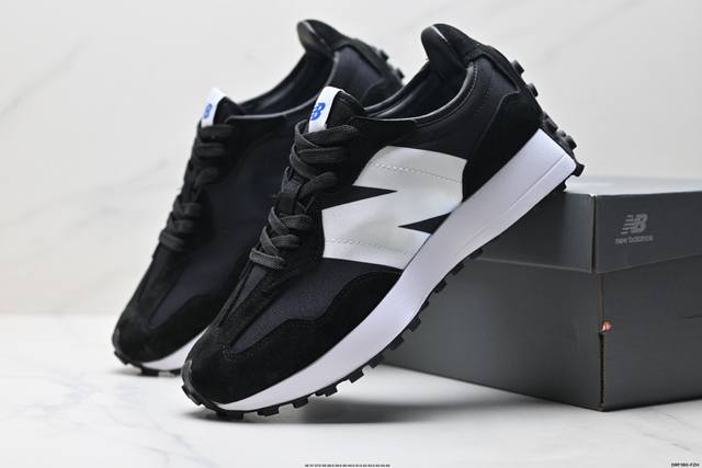 真标New Balance Ms327 复古休闲运动慢跑鞋 以更纯粹的复古风格设计打造的全新造型 侧身还以解构设计 将 N 字标志以做旧压花样式呈现 官方货号: