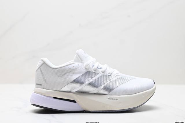 公司级Adidas Adizero Boston 13 阿迪达斯 透气网眼竞速跑鞋Boost 缓震底 运动鞋 后跟加厚 呵护脚后跟 立体保护软绵鞋口 轻松穿脱不