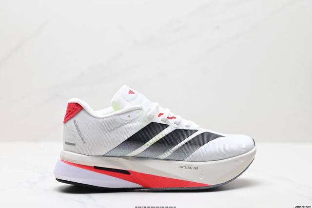 公司级Adidas Adizero Boston 13 阿迪达斯 透气网眼竞速跑鞋Boost 缓震底 运动鞋 后跟加厚 呵护脚后跟 立体保护软绵鞋口 轻松穿脱不
