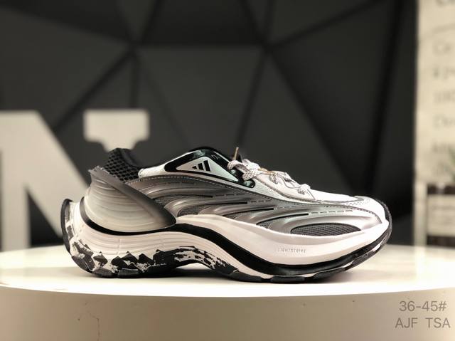 阿迪达斯 Adidas Vento Xlg Mtw 宽底舒适防滑缓震低帮跑步鞋 颠覆传统 创新科技和独特设计 释放潜能 超宽大底设计 提高稳定性和支撑力 采用最