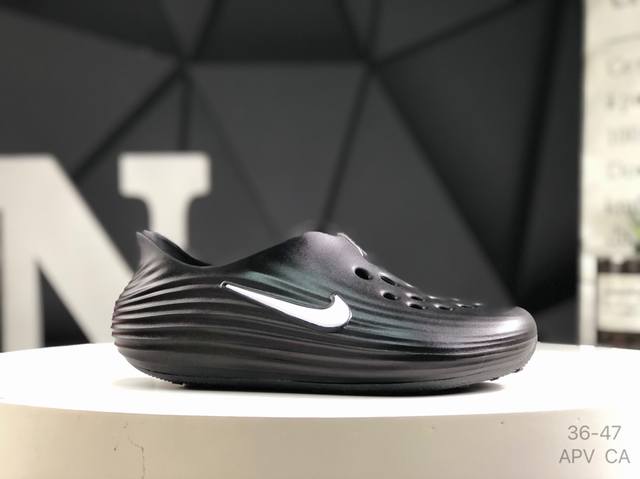 耐克 Nk Reactx Rejuven 8 新款夏季沙滩凉鞋 拖鞋 洞洞鞋 发泡一体大底 脚感十分舒适 货号 Hv5060-011 尺码 如图所示 Apv C