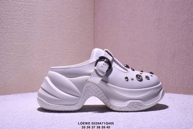 真标Loewe罗意威 Ballet Runner 小牛皮 圆头系带 低帮 生活休闲鞋 尺码:36-45 xm0529Q405