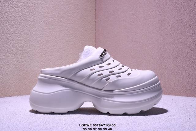 真标Loewe罗意威 Ballet Runner 小牛皮 圆头系带 低帮 生活休闲鞋 尺码:36-45 xm0529Q405