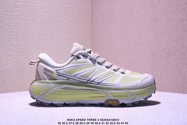 公司级Hoka Mafate Speed Three 2玛法特 超轻厚底轻量山地跑步鞋 货号:1141572 尺码:36 36.5 37.5 38 38.5 3