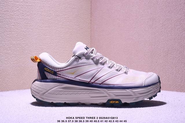 公司级Hoka Mafate Speed Three 2玛法特 超轻厚底轻量山地跑步鞋 货号:1141572 尺码:36 36.5 37.5 38 38.5 3