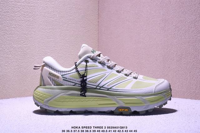 公司级Hoka Mafate Speed Three 2玛法特 超轻厚底轻量山地跑步鞋 货号:1141572 尺码:36 36.5 37.5 38 38.5 3