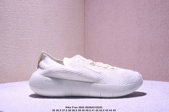 nike Free 2025 耐克新款飞织面 透气缓震运动跑鞋 官方同步出货 飞织鞋面提供出色的弹性和支撑力鞋底融入凹槽设计 塑就柔韧灵活性 令运动自由无拘加厚