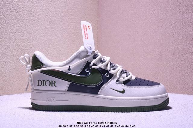 海外限量发售 公司级Nike Air Force 1 '07 Low 北面联名--黑绿抽绳 空军一号 低帮 运动鞋 休闲鞋 折边针车 工艺难度大 原楦头原纸板