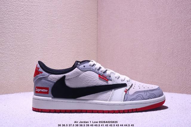海外爆款限量发售 公司级 Travis Scott X Fragment Design X Jordan Air Jordan 1 Low Og Sp Supr