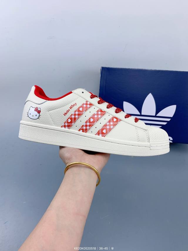 公司级Adidas Originals Superstar 阿迪达斯 三叶草 贝壳头 Diy 系列低帮经典百搭休闲运动板鞋 size 如图 编码 K620K05