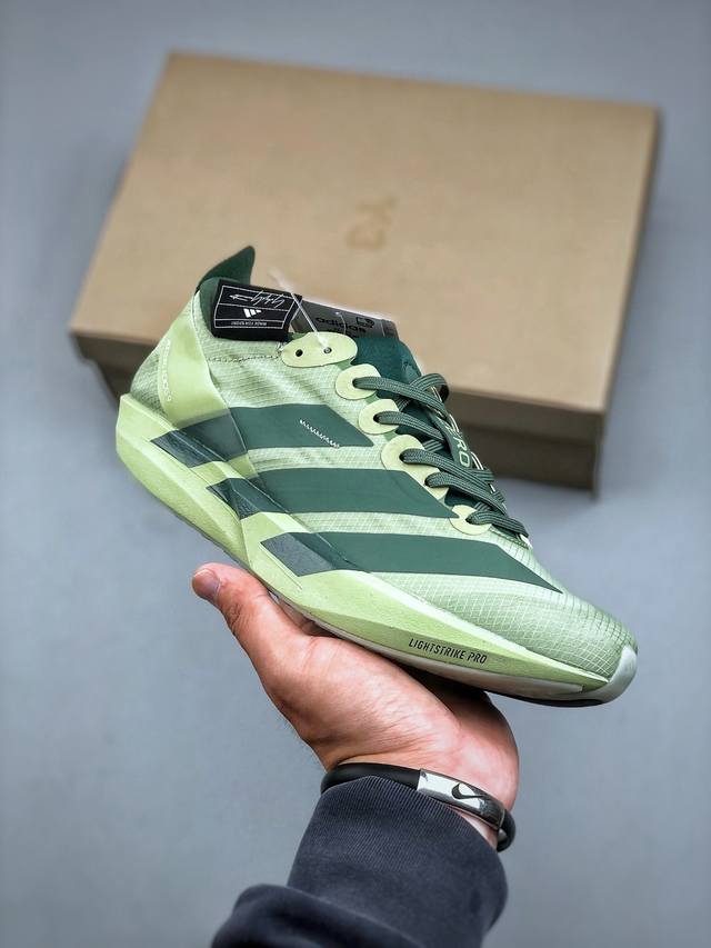 K Y-3 X Adidas Adios 9 M Js3138 阿迪超轻透气缓震跑鞋 #全新鞋款采用Lightweight Upper材料 让穿着者几乎能够体验