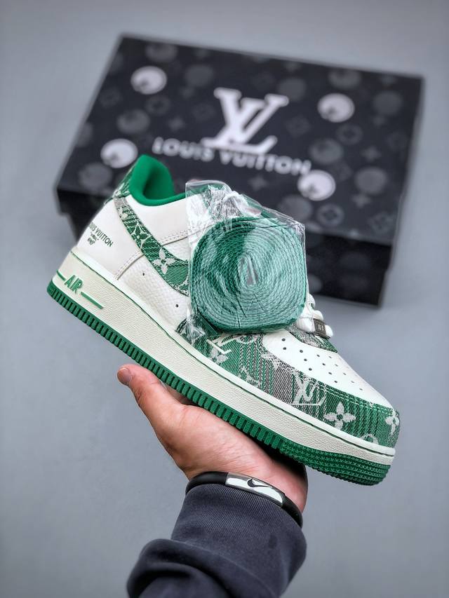 K Nike Air Air Force 1 07 Low Lv联名 绿牛仔 空军一号低帮休闲板鞋 #原楦头原纸板 原装鞋盒 定制五金配件 内置全掌气垫 原厂鞋