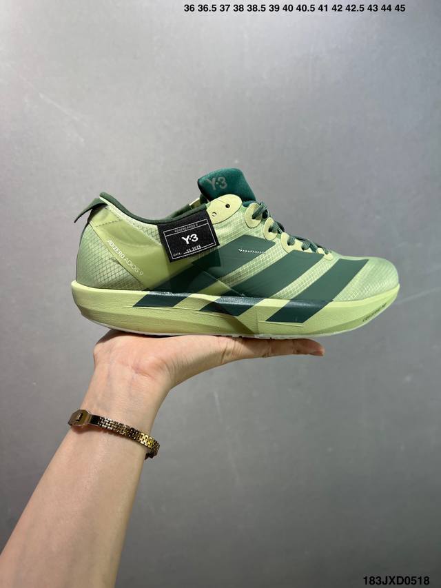 公司级Adidas Adizero Adios pro 9M舒适百搭防滑耐磨 低帮跑步鞋 货号 Jr338 尺码 36 36.5 37.5 38 38.5 39