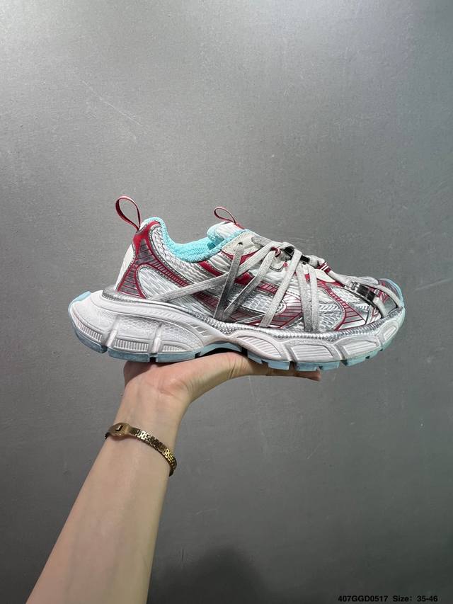 公司级Balenciaga phantom Sneaker 天花板性价比 巴黎世家全新3Xl绑带款潮流跑鞋公司级版本 原厂楦头 做旧细节拉满 原鞋同步开发 巴黎