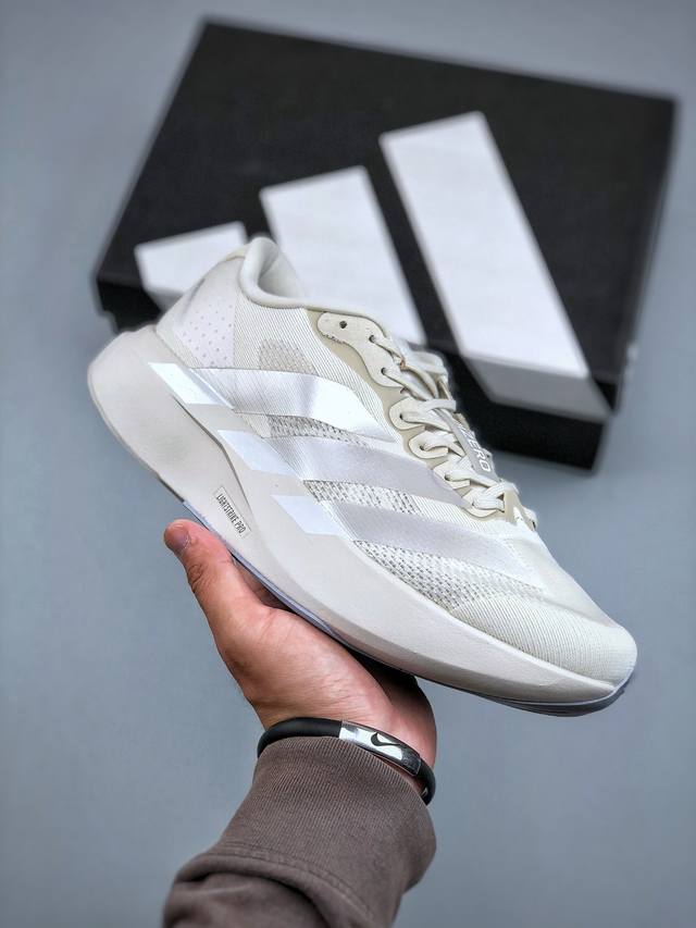 Ad Adizero Evo Sl M 轻盈跑鞋耐磨减震专业跑步鞋 冲向目标 一路向前 不断挑战和突破自我无论是平时训练还是马拉松 让这款Adidas跑步鞋伴你