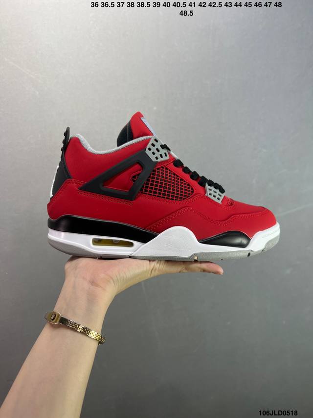 公司级Aj4 Air Jordan 4 Retro Infrared Aj4乔4 男子文化篮球鞋 大厂出品 主力合作工厂p 全新模具开发 纯正4代正确鞋型 进口