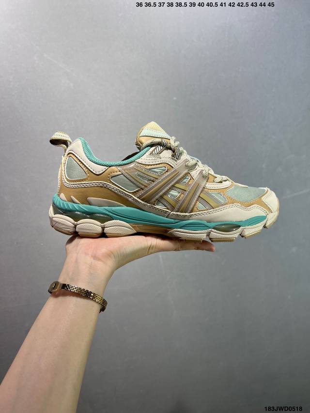 公司级Asics Gel-Nyc Utility 棕蓝色 亚瑟士新款厚底街头运动休闲鞋 asics亚瑟士推出全新Gel-Nyc 彰显纽约都市活力 这次的新系列融
