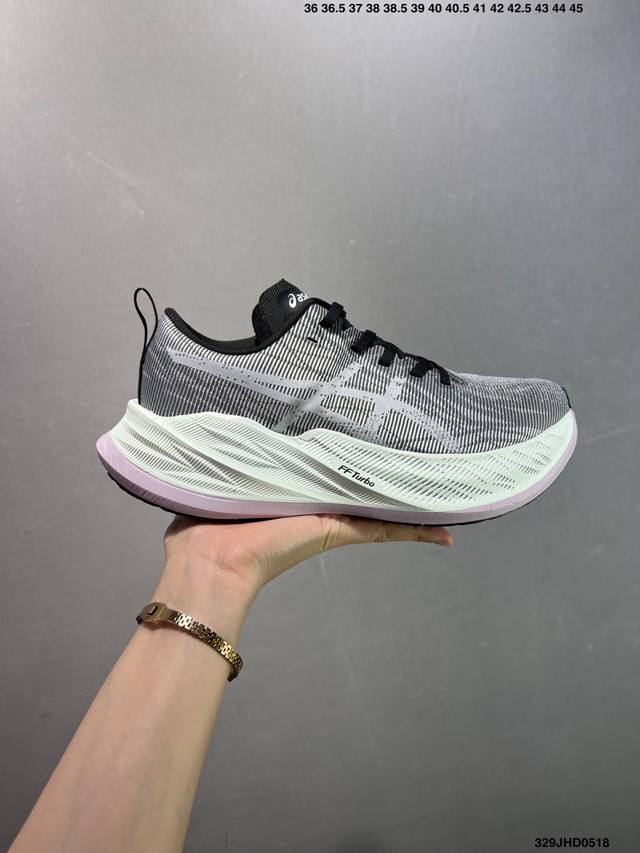 公司级Asics Superblast 舒适百搭防滑耐磨低帮跑步鞋 Asics 亚瑟士 是日本实业家鬼冢喜八郎创立的跑鞋运动品牌 名字想法源自著名的拉丁谚语 A