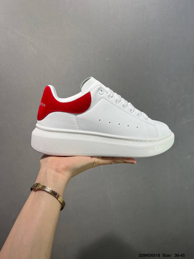 意大利高奢品牌-亚历山大 麦昆Alexander Mcqueen Oversized Exaggerated-Sole Suede Leather Sneake