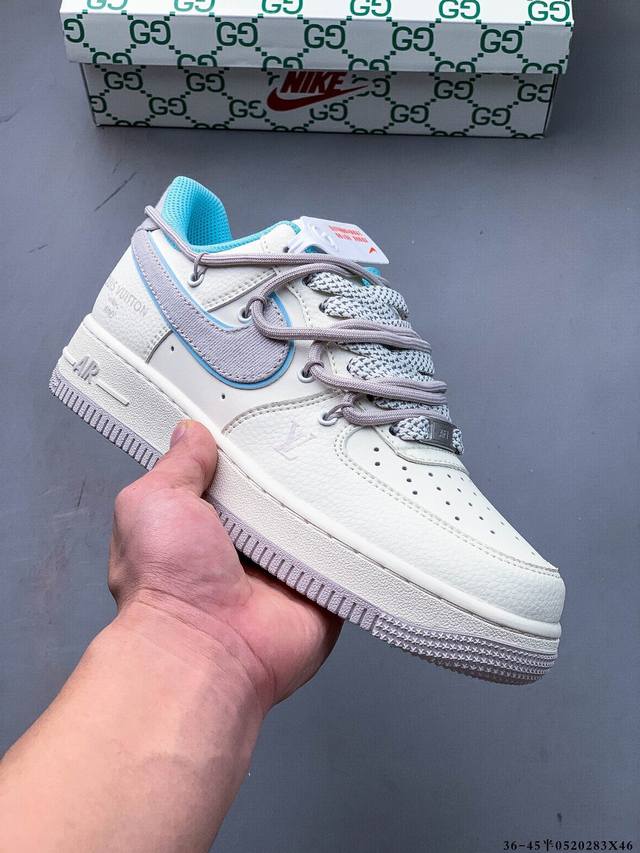 纯原版本 原楦数据纸版 采用硬质优质皮革鞋面材质 内置全掌Air Sole气垫 耐克 Nike Air Force 1 Low 空军一号低帮经典百搭休闲运动板鞋
