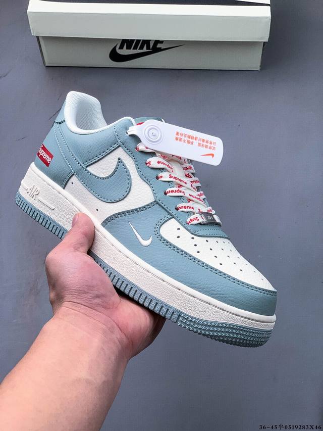 纯原版本 原楦数据纸版 采用硬质优质皮革鞋面材质 内置全掌Air Sole气垫 耐克 Nike Air Force 1 Low 空军一号低帮经典百搭休闲运动板鞋