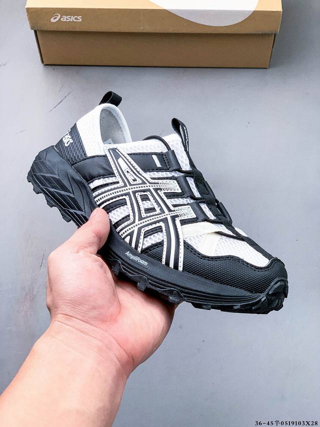 集图 asics亚瑟士 Gel-Sonoma Tr夏季新款户外运动休闲溯溪鞋 但作为一对溯溪鞋常有的镂空设计 快速系带 该有的 Ta 也有 甚至还有在 Asic