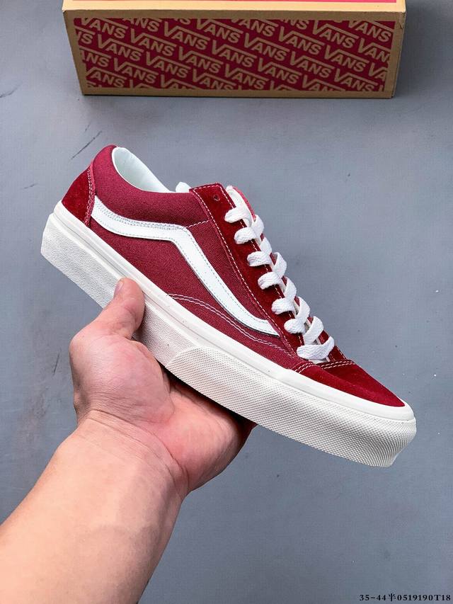 集图 硫化真标 Vans 万斯 Style 36 经典低帮休闲帆布板鞋 0519190T18