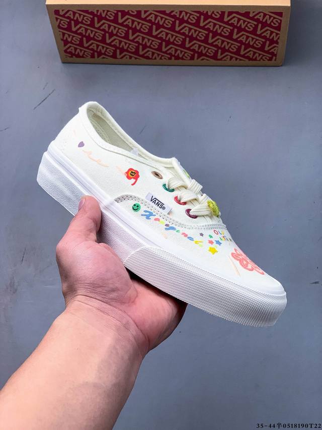 硫化真标 万斯Vans Authentic 44Dx经典安娜海姆低帮休闲滑板鞋 0518190T22