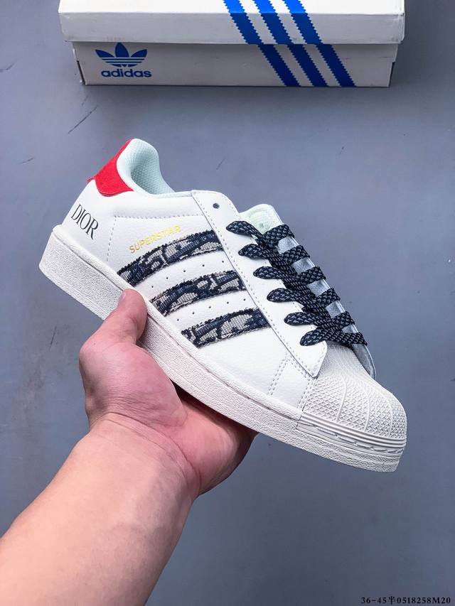 公司级 阿迪达斯Adidas Superstar 贝壳头经典百搭休闲板鞋 0518258M20