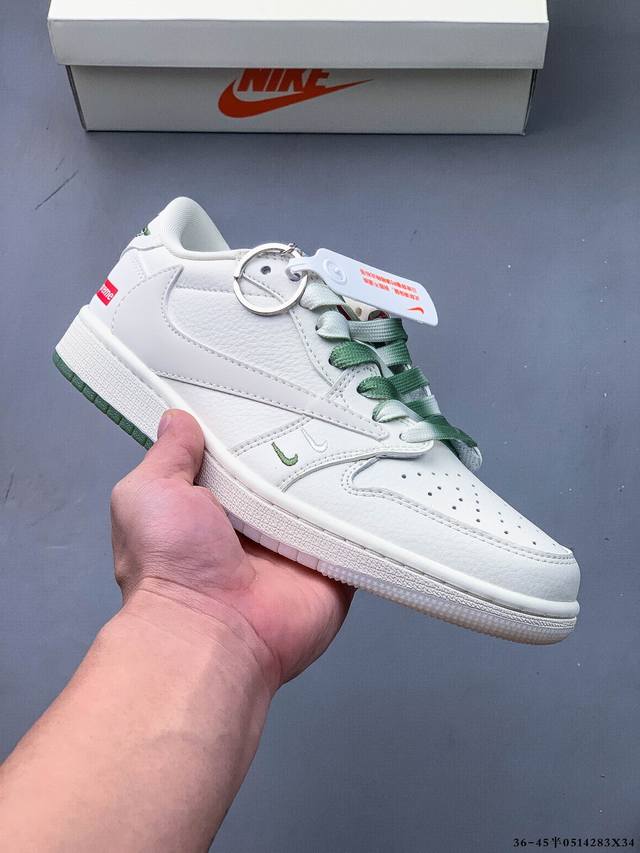 公司级头层 耐克Nike Air Jordan 1 Low Aj1乔1 低帮潮流缓运动休闲板鞋 Aj1 低帮拼接 完美版型真头层牛皮# 内置缓震气垫 原鞋开模