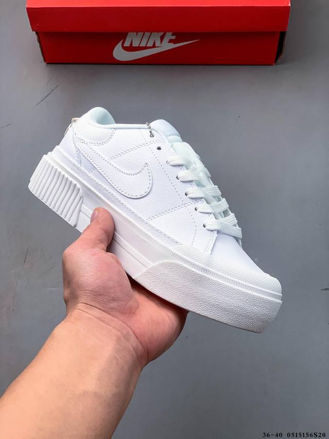 耐克 Wmns Nike Court Legacy Lift厚底增高复古松糕鞋 0515156S20