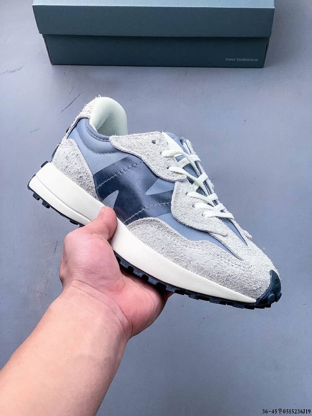 new Balance Ms327系列复古休闲运动慢跑鞋 原鞋打版 细节完美 采用尼龙及猪巴革麂皮物料拼接构成#中底高弹pu材质及满丁防滑橡胶外底上世纪 70
