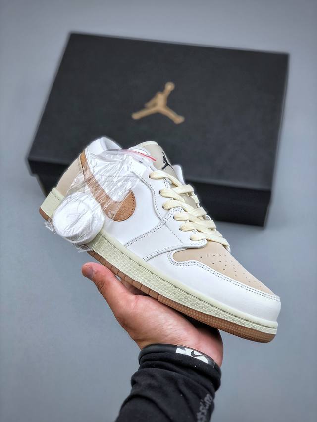 Air Jordan 1 Low Dongdan Aj1 乔1椰奶白 低帮文化休闲板鞋 Ib8855-121 市场唯一独家头层皮打造 原鞋原档案开发 原厂皮料