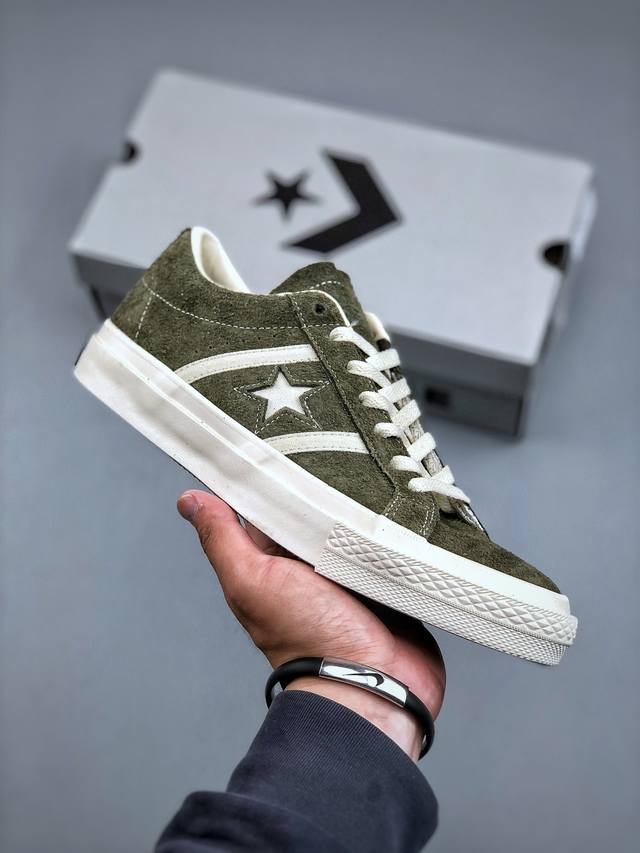 匡威Converse匡威 One Star Academy pro翻毛皮运动休闲板鞋 一星系列经典低帮复古麂皮休闲百搭硫化板鞋 男女鞋真标硫化工艺#双层围条夹布