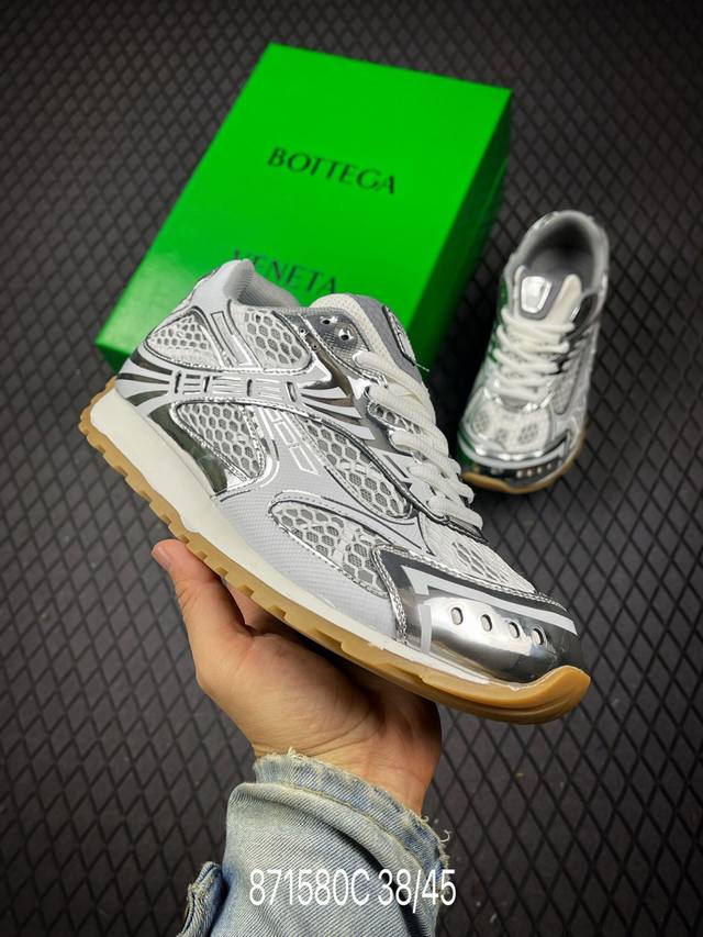 C 意大利奢侈品牌-宝缇嘉 葆蝶家-Bottega Veneta Orbit Lace-Up Runner Bv葆蝶家时尚休闲王一博同款老爹鞋运动鞋 广货纯原版