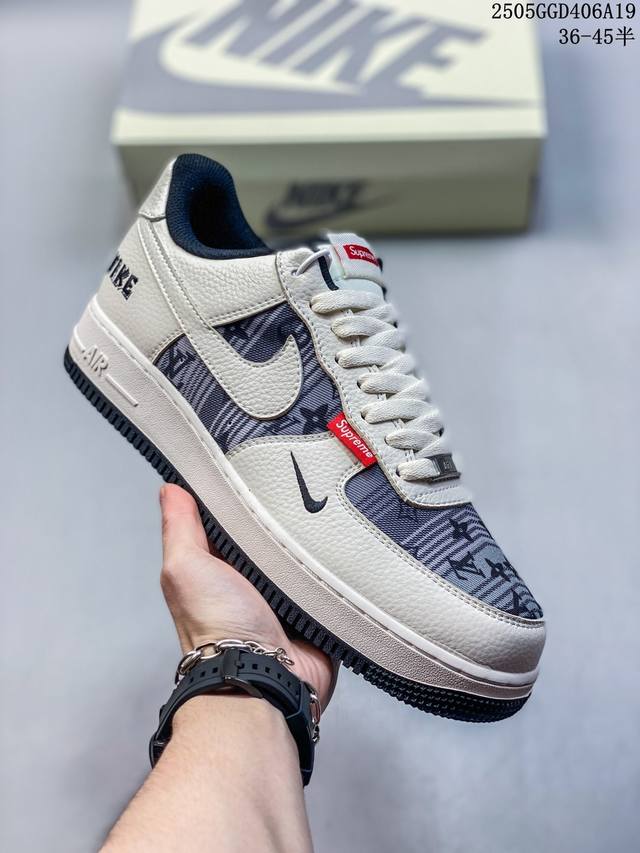 海外限量发售 公司级Nike Air Force 1 '07 Low 三方联名 空军一号低帮 运动鞋 休闲鞋 折边针车 工艺难度大 原楦头原纸板 原装鞋盒 定制
