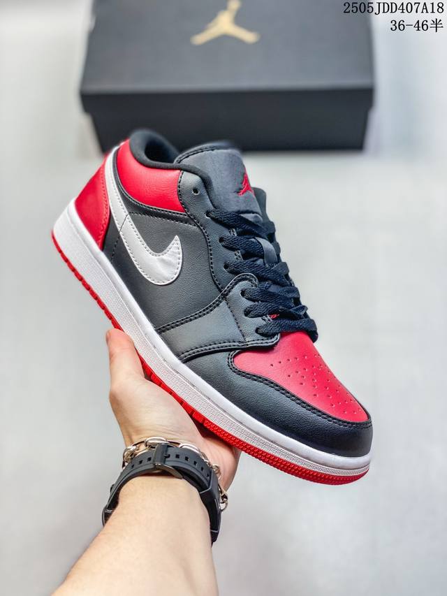 头层皮带半码 air Jordan 1 Low aj1乔1低帮休闲板鞋 同步官方配色 市场唯一独家打造 原鞋原档案 原厂皮料 原档冲孔鞋头 正确满胶鞋垫 四线拉