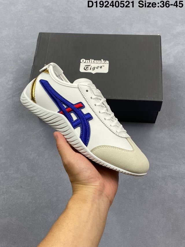 onitsuka Tiger鬼塚虎 Mexico 66 Driving 舒适 防滑耐磨 低帮 生活休闲鞋 男女同款 货号 1183C306-143 尺码如图 d