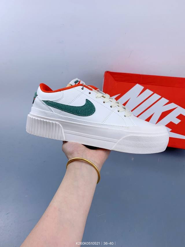 真标Nike Court Legacy 百搭单品 耐克学院产物系列 低帮经典百搭休闲运动小白板鞋 size 如图 编码 K260K0510521