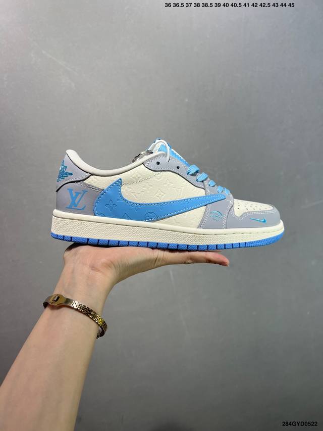 公司级Nike Air Jordan 1 Low 定制配色 定制Aj联名-高端定制 低帮复古文化板鞋 #定制鞋盒 大厂纯原品质出货 超高清洁度 皮料切割干净无任