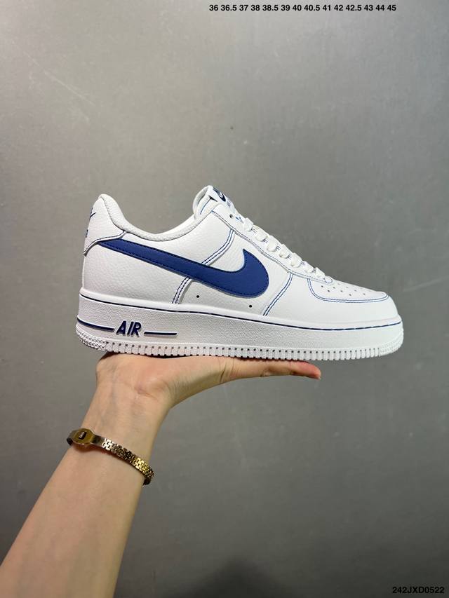 公司级Nk Air Force 1 07 Low 空军一号低帮百搭休闲运动板鞋 Hq2037-002 顶级批次 全新楦头鞋型 鱼鳞大底 历时开发三个月 清洁度完