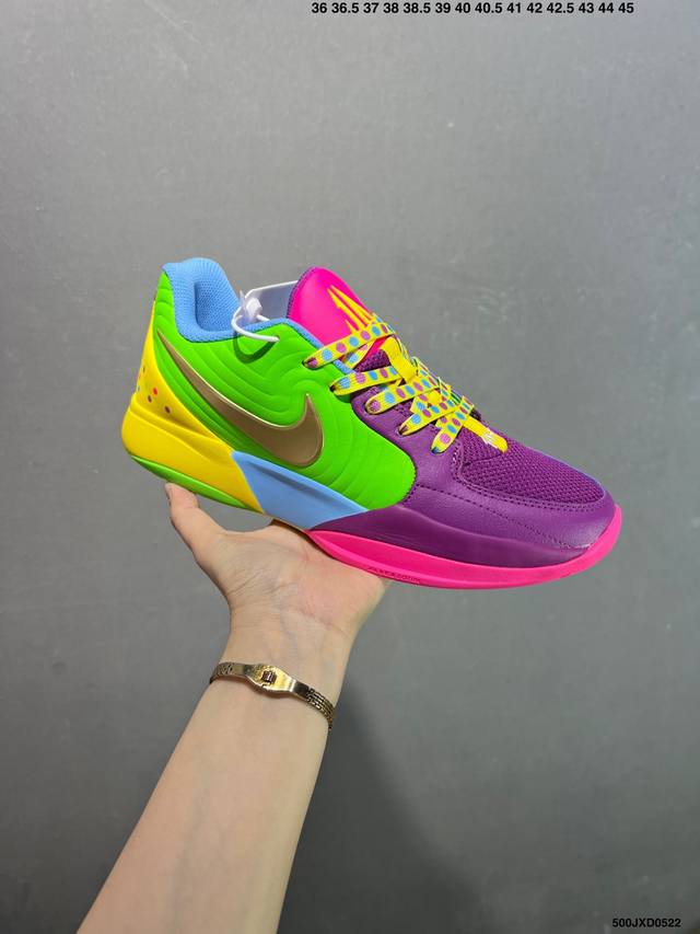 真标Nike Ja 2 莫兰特2代 耐克时尚百搭 耐磨透气 低帮篮球鞋 货号:Ib5842-800 尺码:36 36.5 37.5 38 38.5 39 40