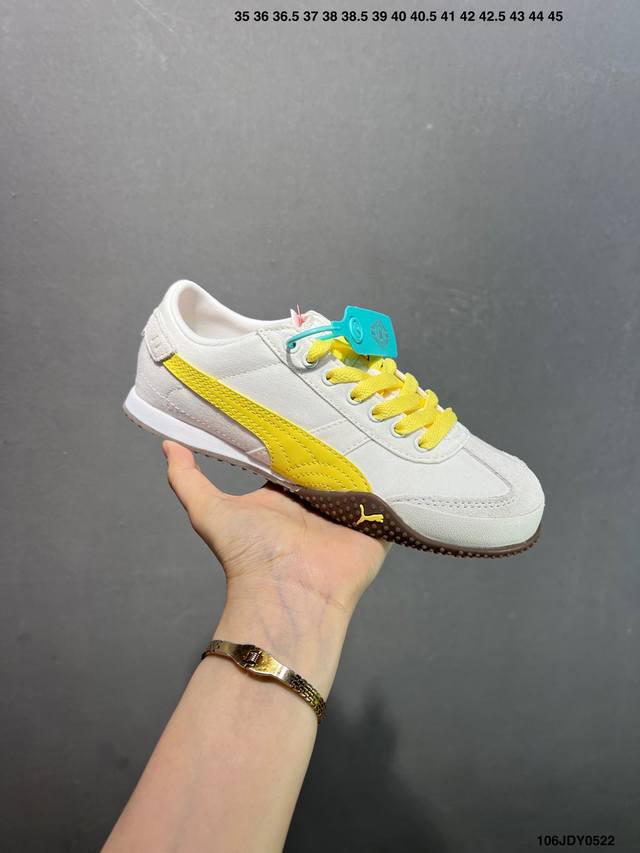 puma Bella Ut 彪马 徐梦洁同款舒适男女低帮生活休闲德训薄底鞋 货号:403492-02 尺码:35.5 36 37 37.5 38 38.5 39